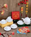 Bộ ấm chén lửa chỉ vàng