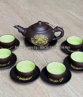 Bộ nhỡ đen sen vàng tách lót
