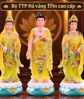 BỘ TAM THÁNH ĐÁ VÀNG 19IN CAO CẤP