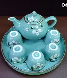 Bộ trà hoa mặt trời - đào xanh