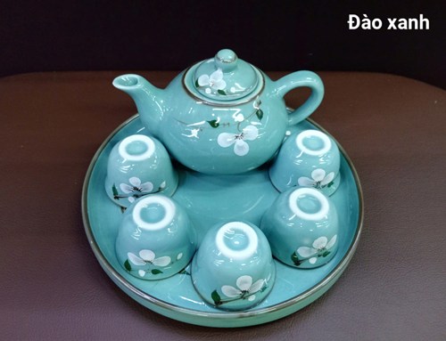 Bộ trà hoa mặt trời - đào xanh