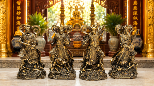 BỘ TỨ ĐẠI THIÊN VƯƠNG ĐẸP 40CM
