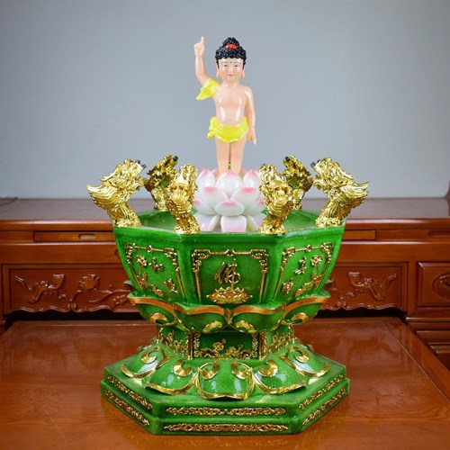 bồn tắm phật xanh 68cm