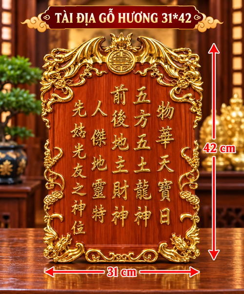 Bv Tài Địa Gỗ Hương 31*42