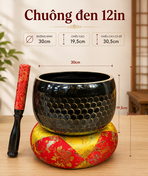 Chuông Đen Đài Loan 12in