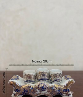 Kỷ Ngai 3 Vàng Nổi Lam