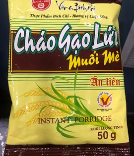 cháo gạo lức muối mè