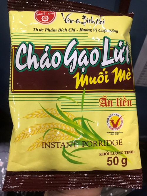 cháo gạo lức muối mè