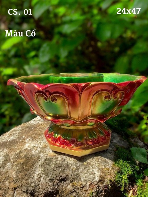 CHẬU TẮM PHẬT MÀU CỔ CS01