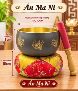 chuông án ma ni 6in