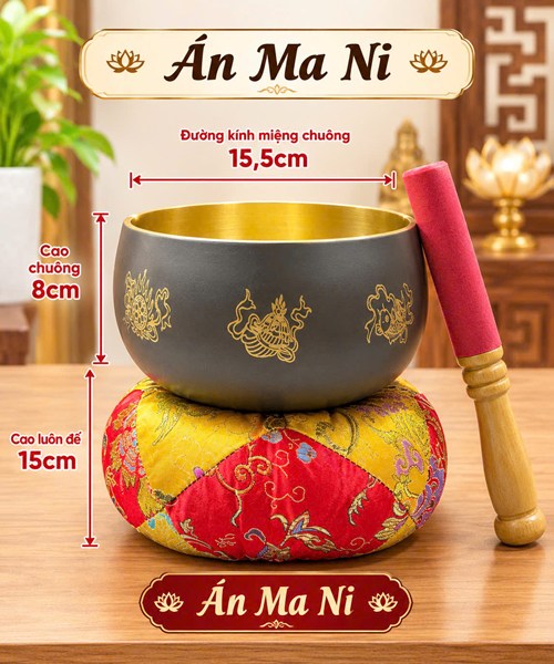 chuông án ma ni 6in