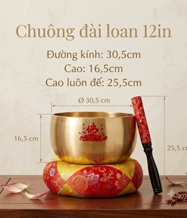 CHUÔNG ĐÀI LOAN VÀNG 12IN