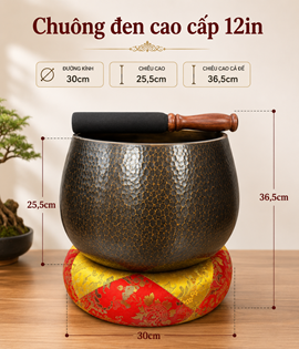 CHUÔNG ĐEN CAO CẤP 12IN