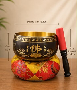 Chuông nhật tâm kinh 6in