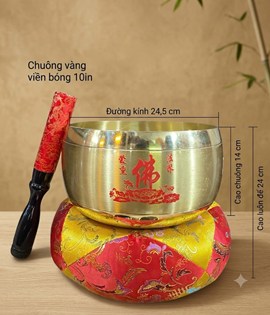 CHUÔNG VÀNG VIỀN BÓNG 10IN