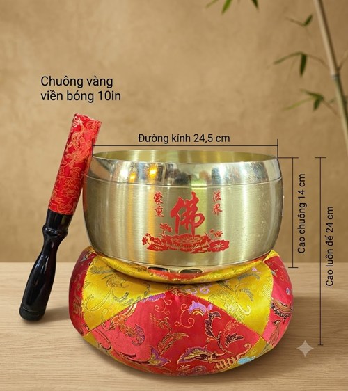 CHUÔNG VÀNG VIỀN BÓNG 10IN