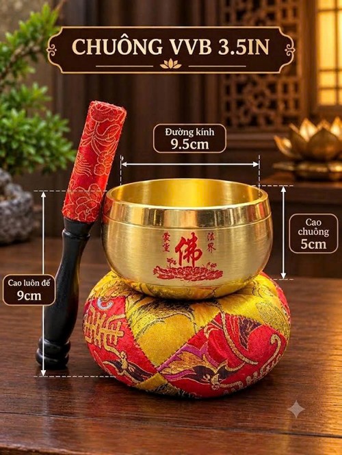 CHUÔNG VÀNG VIỀN BÓNG 3.5IN