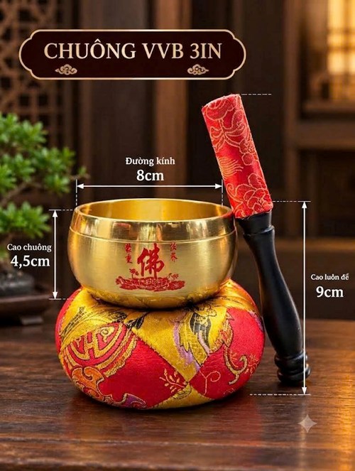 CHUÔNG VÀNG VIỀN BÓNG 3IN