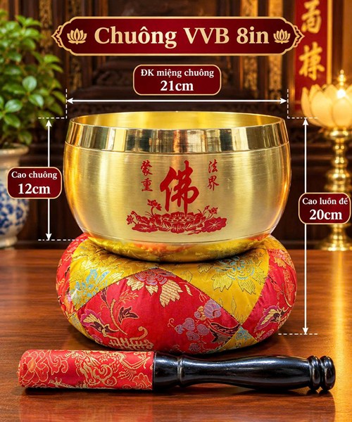 CHUÔNG VÀNG VIỀN BÓNG 8IN