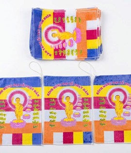 Cờ dây in hình Phật Đản