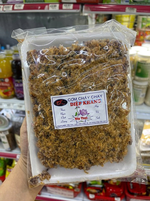 Cơm cháy gạo lứt tím than