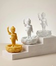 ĐẢN SANH NHÍ GIẢ LƯU LY PK 15CM MÀU TRẮNG