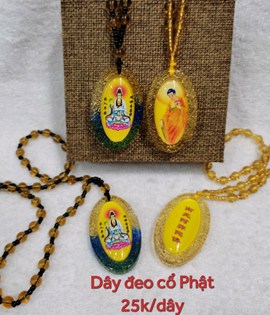 Dây đeo cổ Phật hình oval