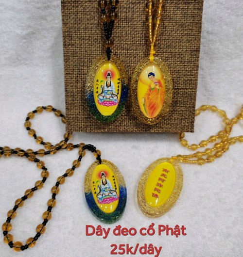 Dây đeo cổ Phật hình oval