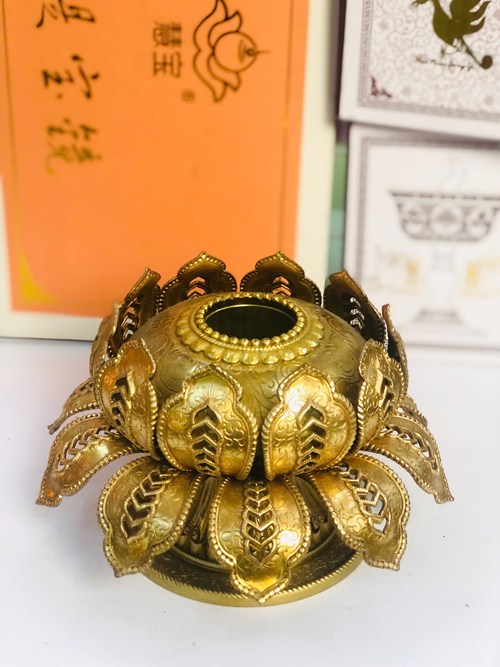 ĐẾ SEN ĐỒNG ĐỂ KINH LUÂN 8CM