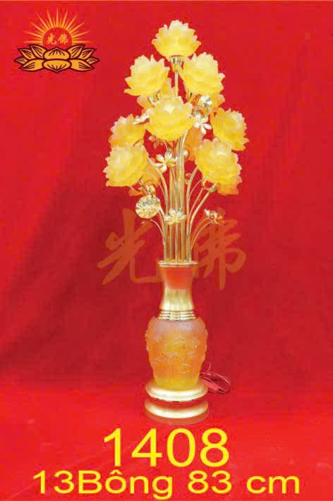 Đèn 13 bông sen nở 1408