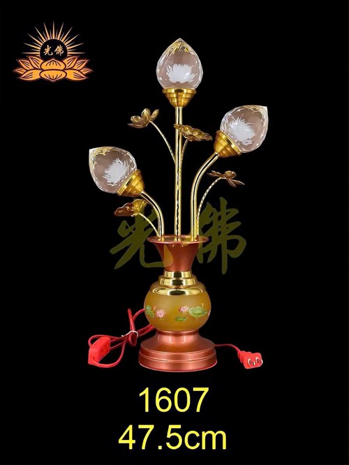 đèn 3 bông đào 1607