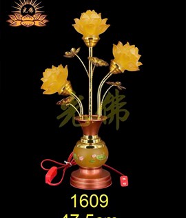 đèn 3 bông sen nở 1609