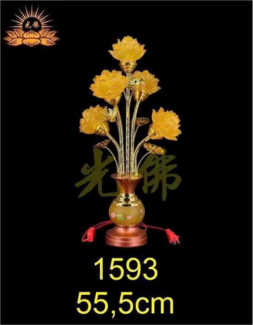 đèn 5 bông sen nở 1593