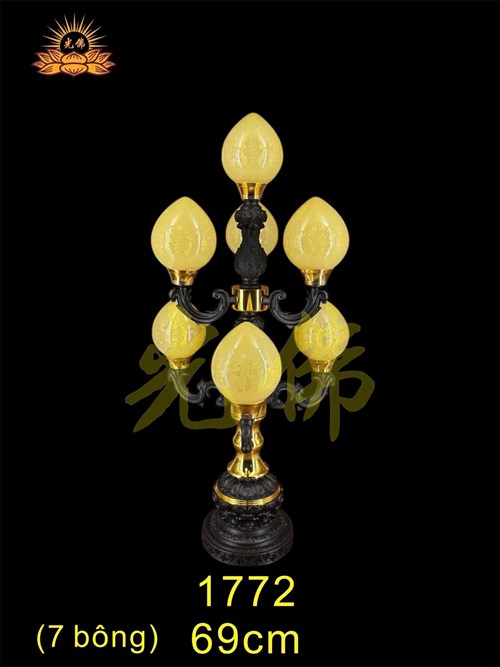 đèn 7 bông đào 1772 - 69cm