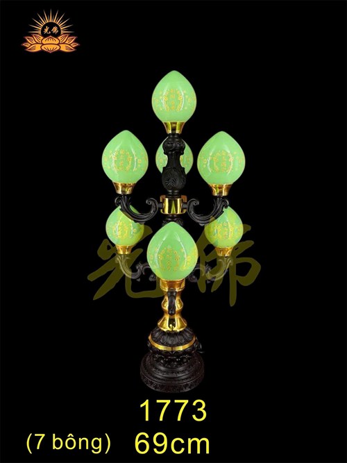 đèn 7 bông đào 1773 - 69cm