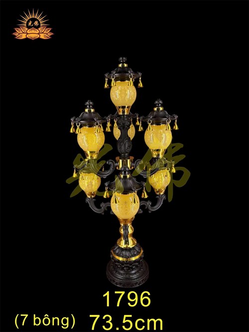 đèn 7 bông LL tròn 1796 - 73.5cm