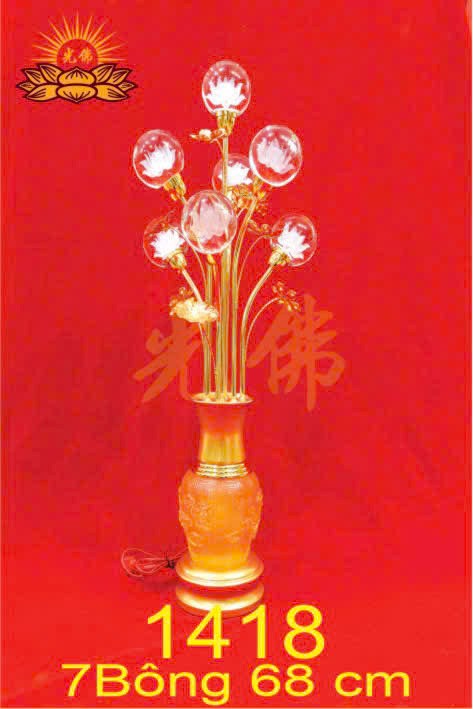 Đèn 7 bông quả cầu 1418