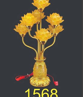 Đèn 7 bông sen nở 1568