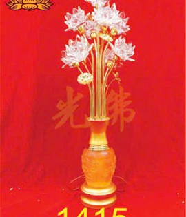 Đèn 9 bông pha lê 1415