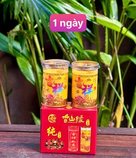 Đèn cầy 1 ngày T60 vàng