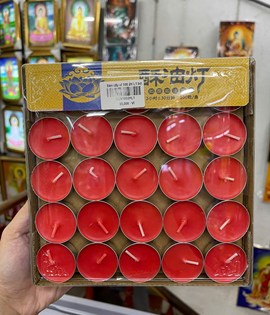 Đèn cầy bơ đỏ 2H 100 viên