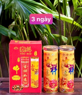 Đèn cầy 3 ngày T30 vàng