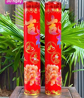 Đèn cầy 30 ngày T2 đỏ