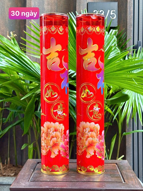 Đèn cầy 30 ngày T2 đỏ