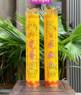 Đèn cầy 30 ngày T2 vàng