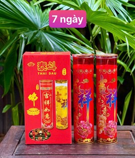Đèn cầy 7 ngày T15 đỏ
