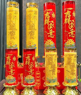 Đèn cầy ống thủy tinh 3 ngày