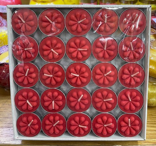 đèn cầy sáp 4h đỏ