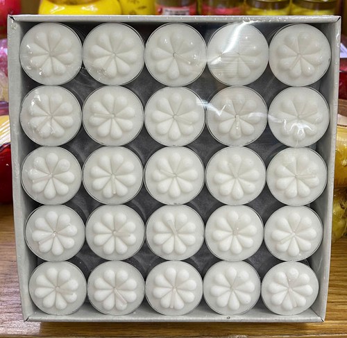 đèn cầy vĩ 2h trắng