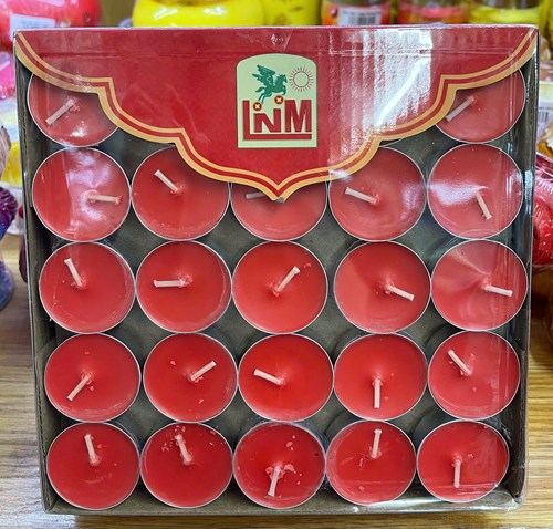 đèn cầy vĩ bơ 4h đỏ